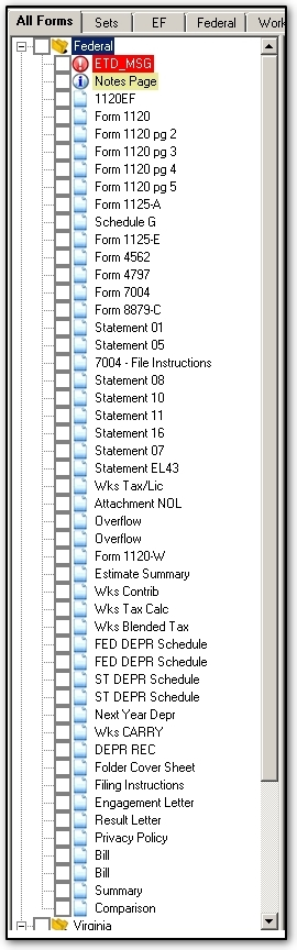 Image showing the all forms listing.